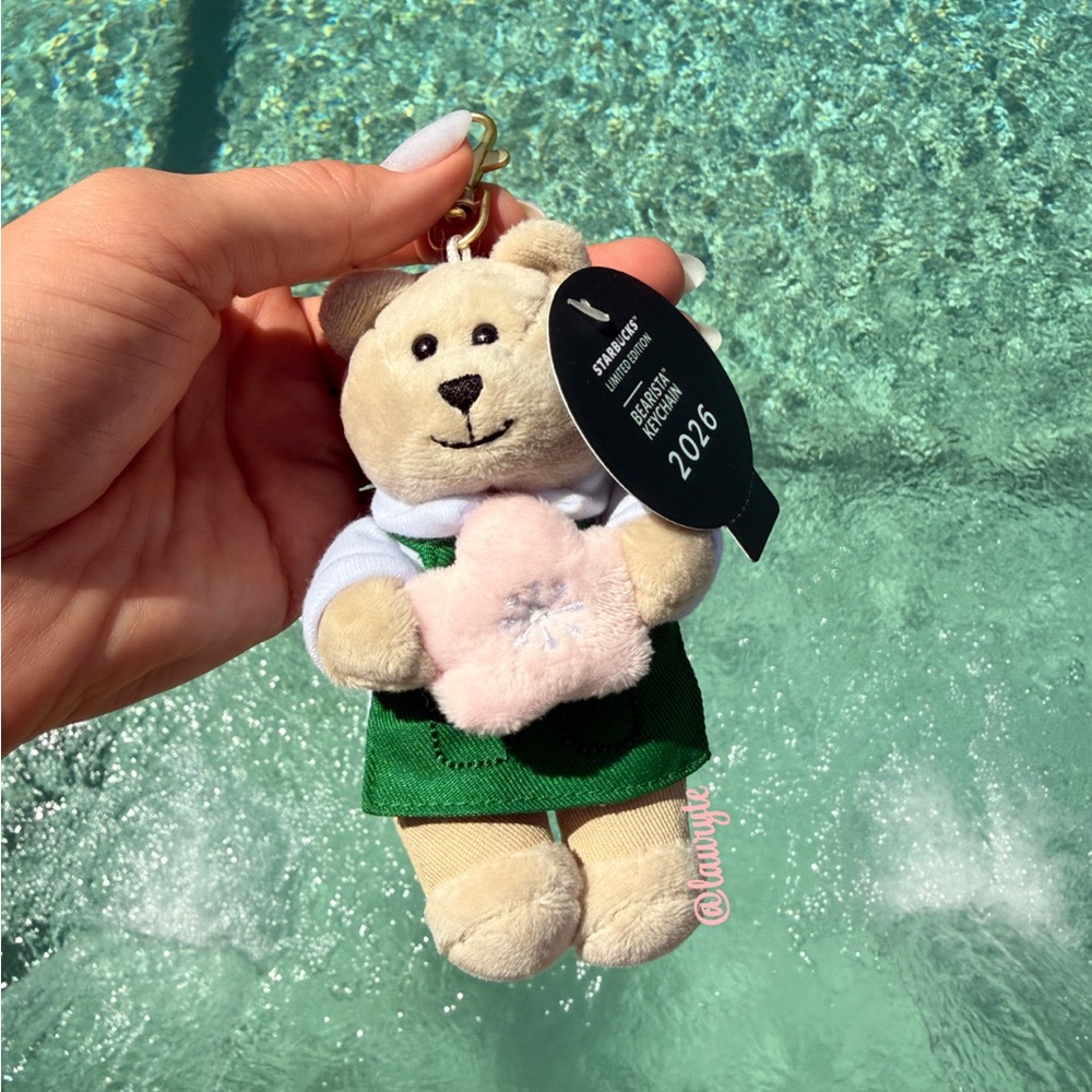 Starbucks 2026 Sakura Blossom Bearista Keychain